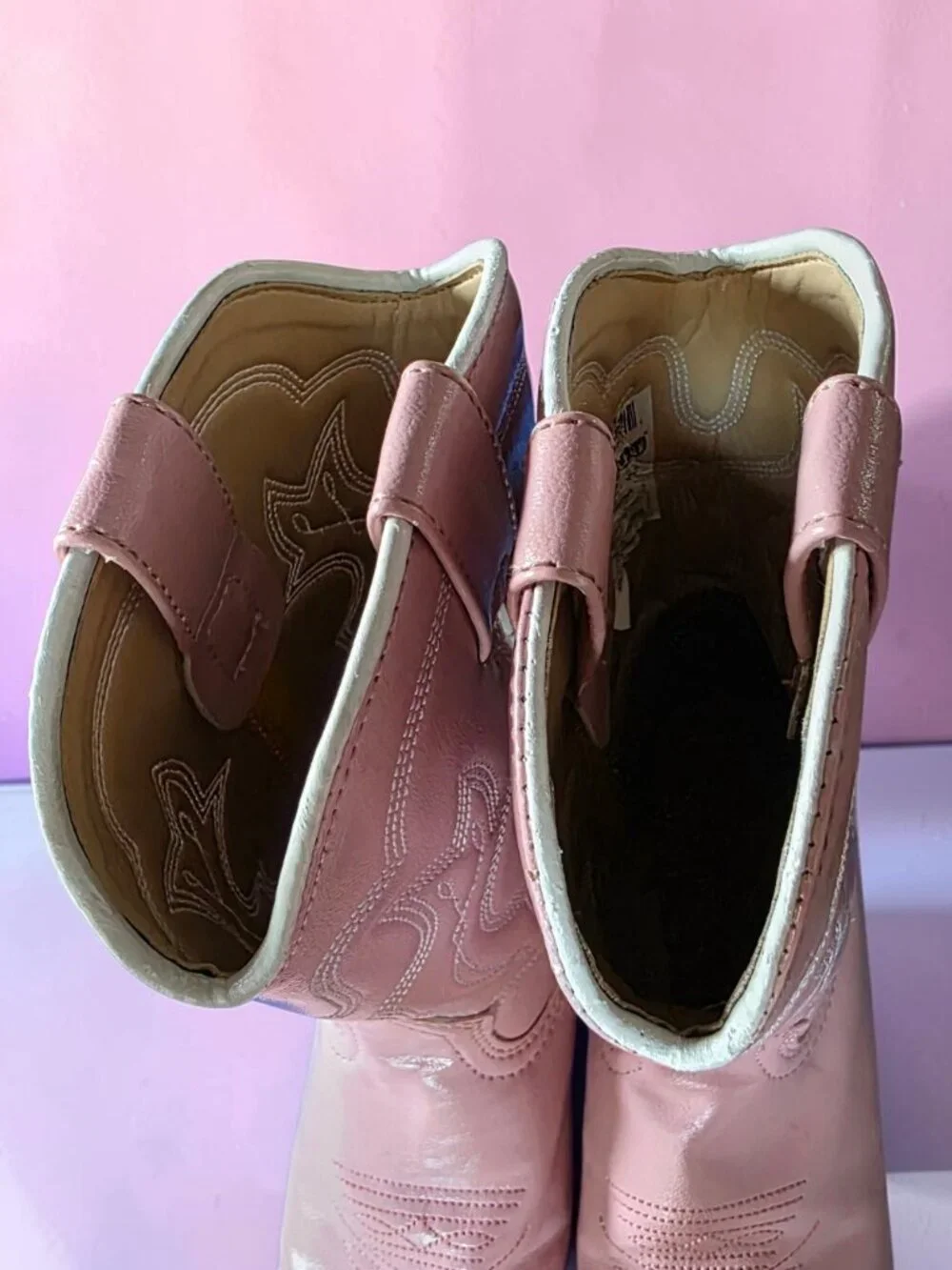 DURANGO ( 3D ) Youth Girls Pink Silver Tip Western Slip-In Cowboy Western Boots